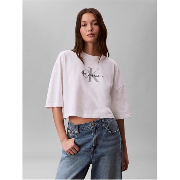 Bright White - Calvin Klein Jeans - Women's Oversized T-Shirt