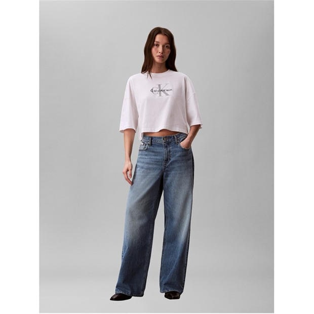 Bright White - Calvin Klein Jeans - Women's Oversized T-Shirt
