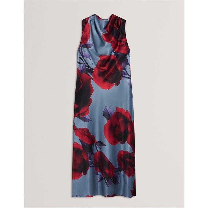 Ted Baker Women's Blue Print Tea Dress in Size 14, Sports Direct