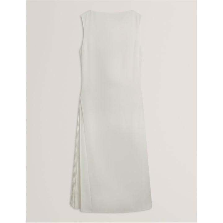 Ted Baker Women's Cream Sleeveless Midi Tea Dress in Size 8, Sports Direct