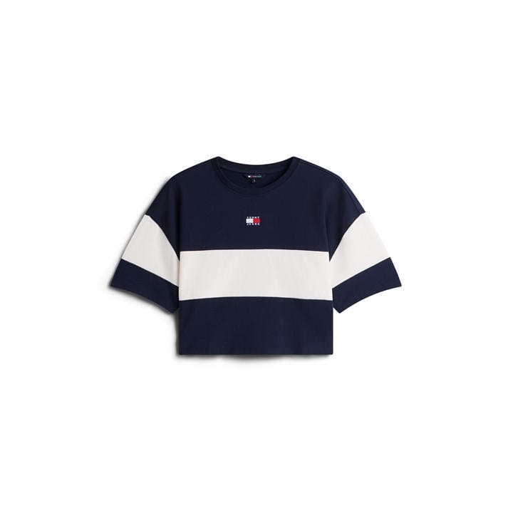 Tommy Jeans Women's Blue Oversized T-Shirt in Size 16, Sports Direct