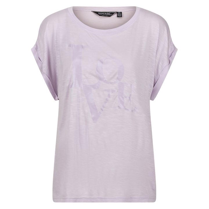 Regatta Women's Purple Roselynn Oversized Fit T-Shirt in Size 12, Sports Direct
