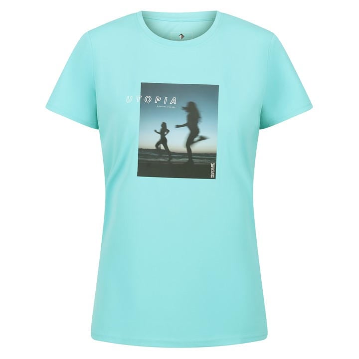Regatta Women's Blue Fingal T-Shirt in Size 8, Sports Direct