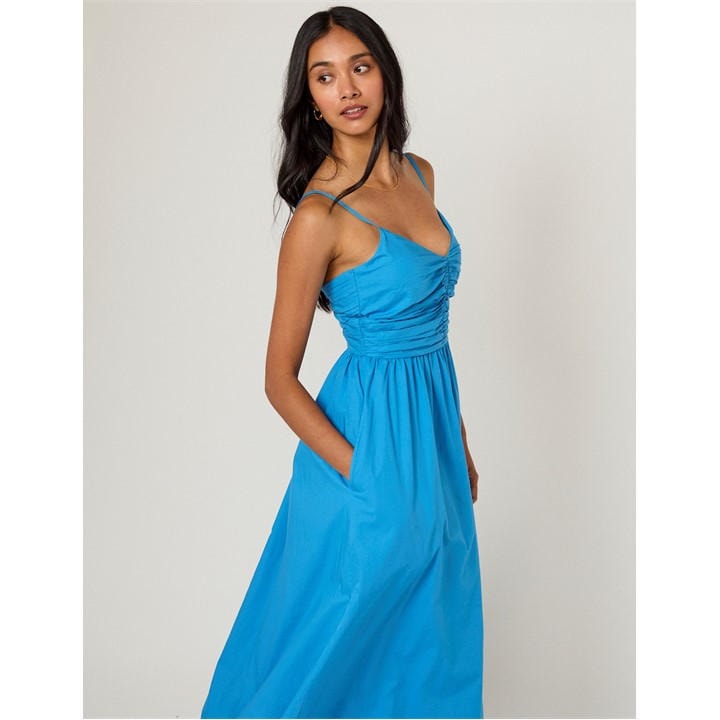 Nobodys  Women's Blue Nc Paige Midi Dress in Size 8, Sports Direct