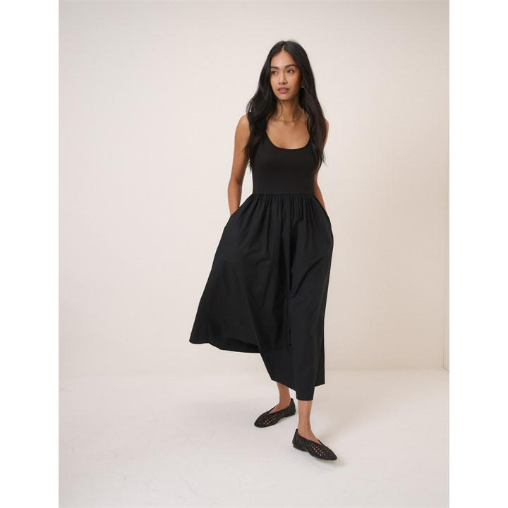 Nobodys  Women's Black Colorado Midi Dress in Size 18, Sports Direct