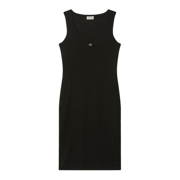 Calvin Klein Jeans Women's Black Mini Dress in Size 14, Sports Direct