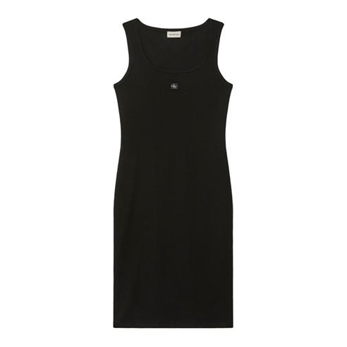 betsy and adam dresses black Linda Stretch Cady Midi Fit And Flare in Black