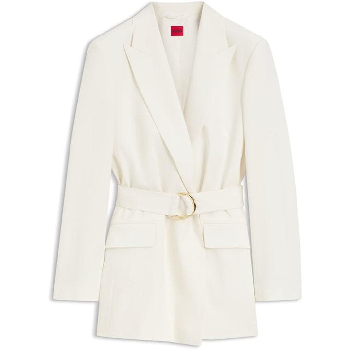 Hugo Women's Cream Blazer Dress in Size 8, Sports Direct