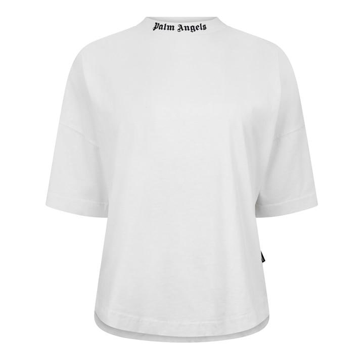 Palm Angels Women's White Oversized T-Shirt in Size 6, Sports Direct