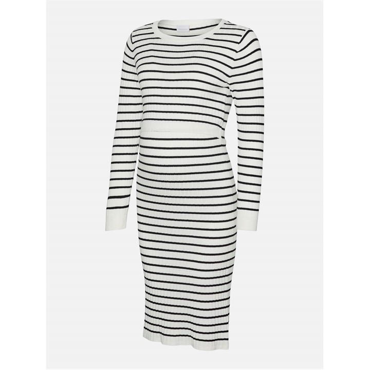 Mamalicious Women's White Mama Mlalima Maxi Dress in Size 14, Sports Direct