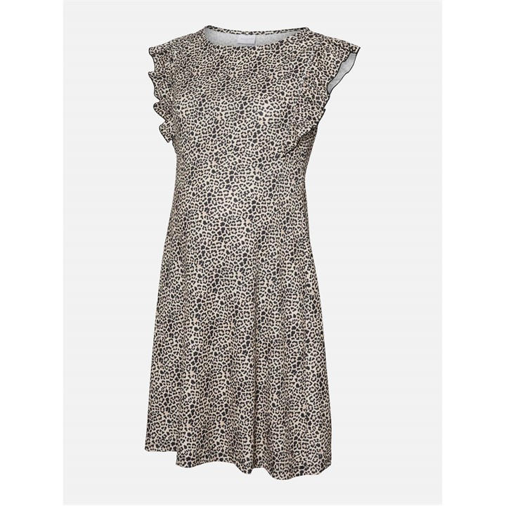 Mamalicious Women's Black Mama Mleveline Mini Dress in Size 16, Sports Direct