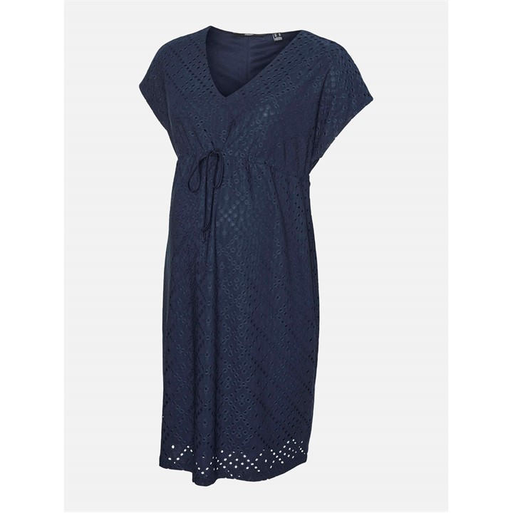 Mamalicious Women's Blue Mama Tassa Mini Dress in Size 10, Sports Direct