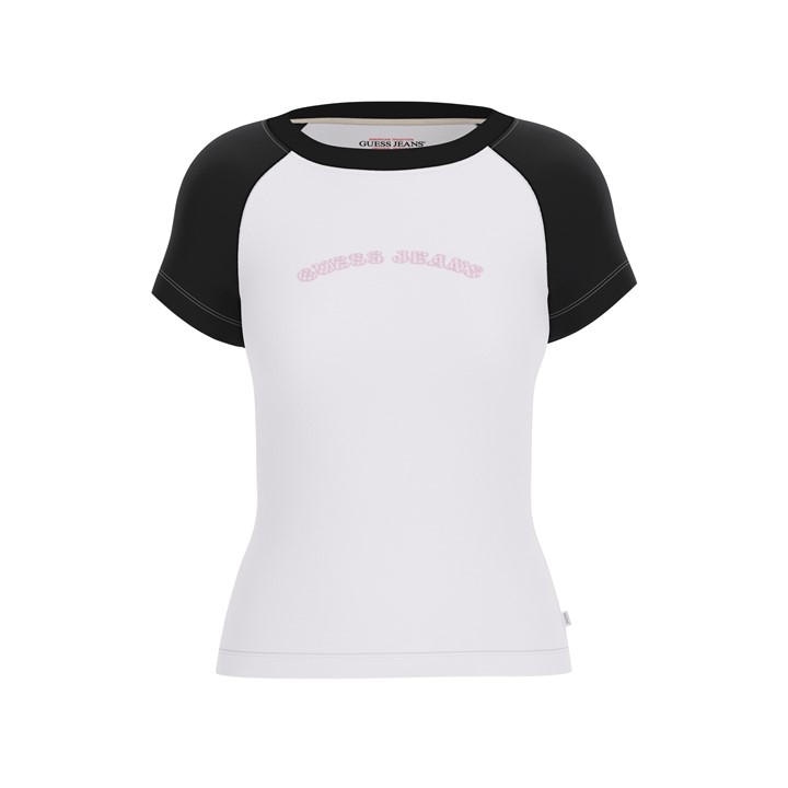 Guess Women's White Slim Fit T-Shirt in Size 12, Sports Direct