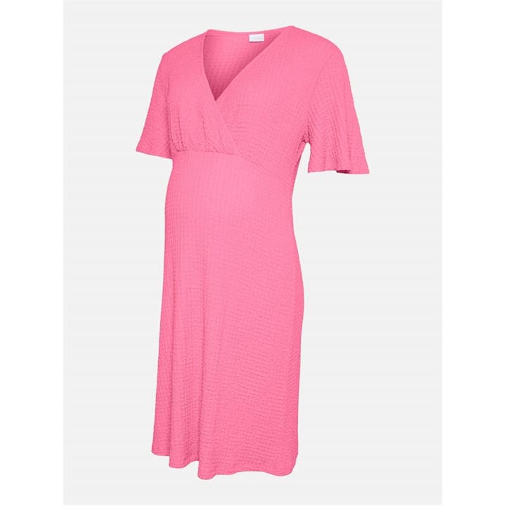 Mamalicious Women's Pink Mama Tess Jrs Mini Dress in Size 10, Sports Direct