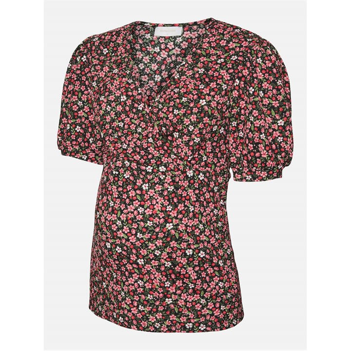 Mamalicious Women's Black Mama Tess Jrs T-Shirt in Size 14, Sports Direct