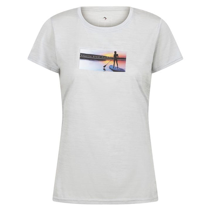 Regatta Women's Grey Fingal T-Shirt in Size 8, Sports Direct