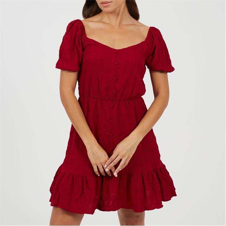 Brave Soul Women's Red Mini Dress in Size 14, Sports Direct