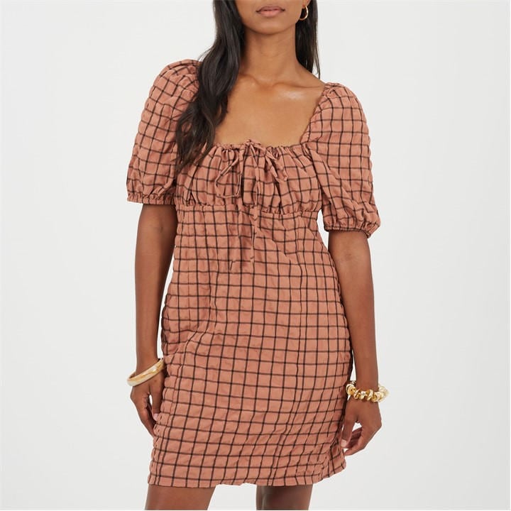 Brave Soul Women's  Puff Sleeve Mini Dress in Size 10, Sports Direct