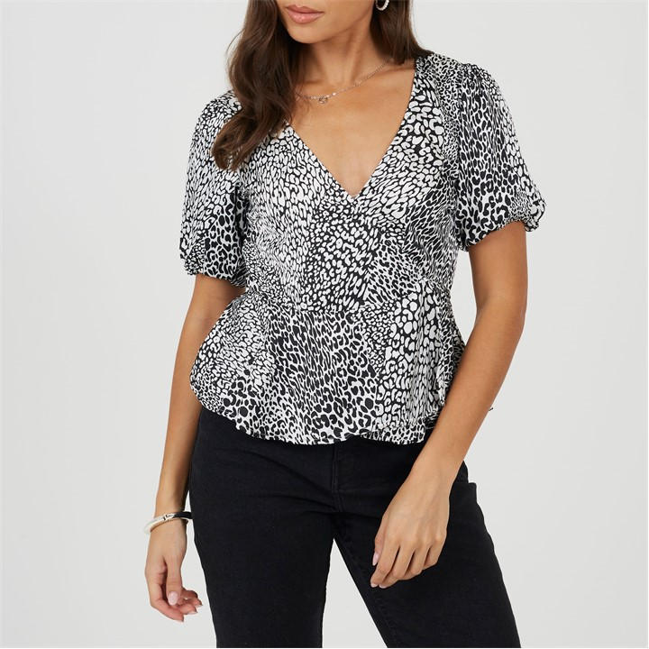 Brave Soul Women's  Wrap Top in Size 8, Sports Direct