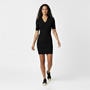 Black - Jack Wills - Rib Knit Polo Dress