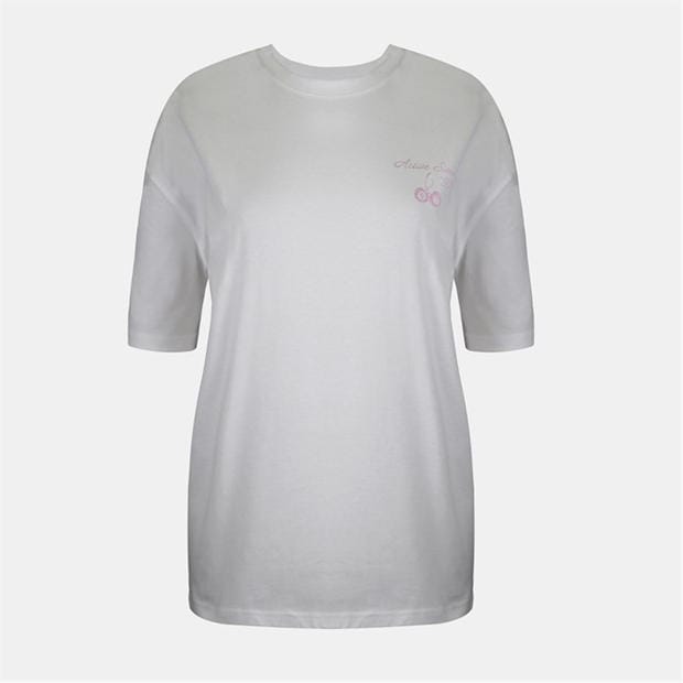 Cherry Graphic - USA Pro - Women's Graphic Cotton Short Sleeve Oversized T-Shirt