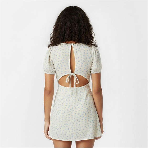 White Ditsy - Jack Wills - Women's Mini Dress