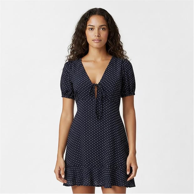 Navy Polka Dot - Jack Wills - Women's Mini Dress