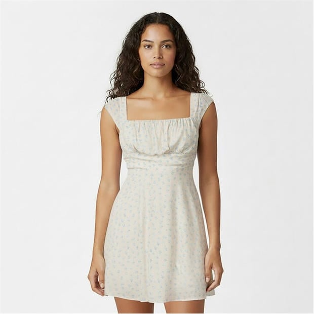White Ditsy - Jack Wills - Women's Mini Dress