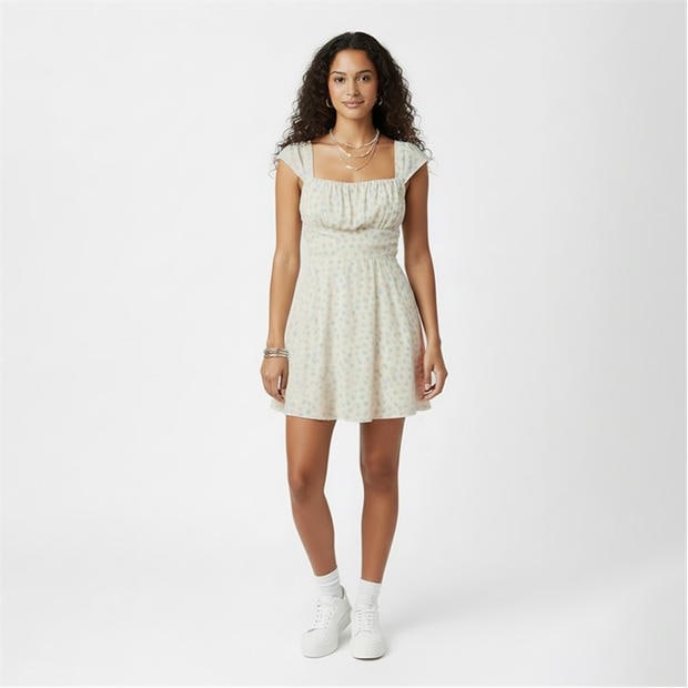 White Ditsy - Jack Wills - Women's Mini Dress