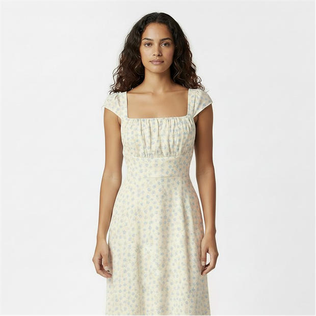 White Ditsy - Jack Wills - Women's Long Maxi Dress