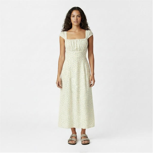 White Ditsy - Jack Wills - Women's Long Maxi Dress