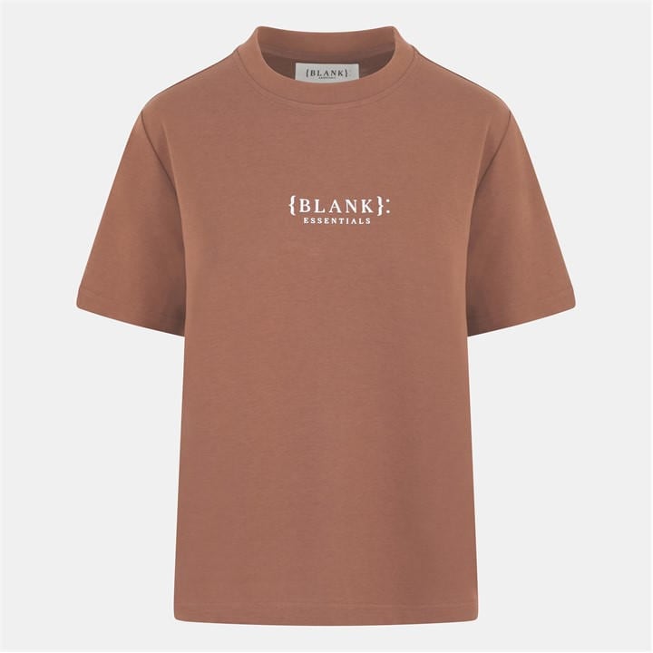 Blank Essentials Women's Red Blank E Core Puff Print T-Shirt in Size 10, Sports Direct
