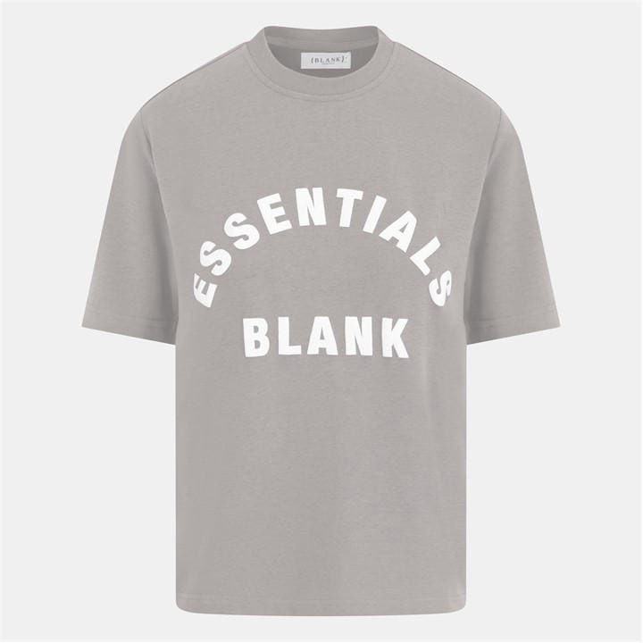 Blank Essentials Women's Grey Blank Arched Print Puff T-Shirt in Size 14, Sports Direct