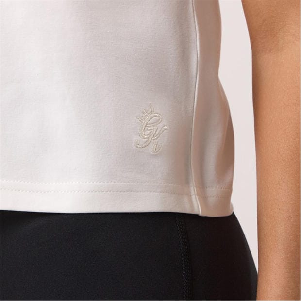Cream - Gym King - Gym King Victory Jersey Cap Sleeve Tee - White