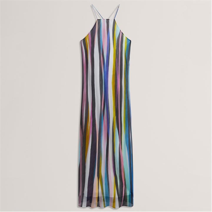 Ted Baker Women's Black Halter Neck Maxi Dress in Size 14, Sports Direct