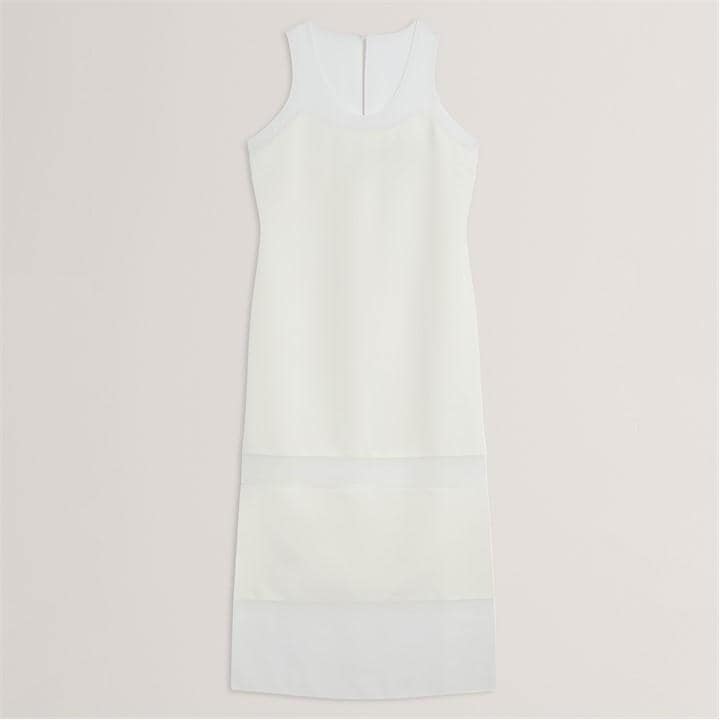 Ted Baker Women's Cream Tea Dress in Size 14, Sports Direct