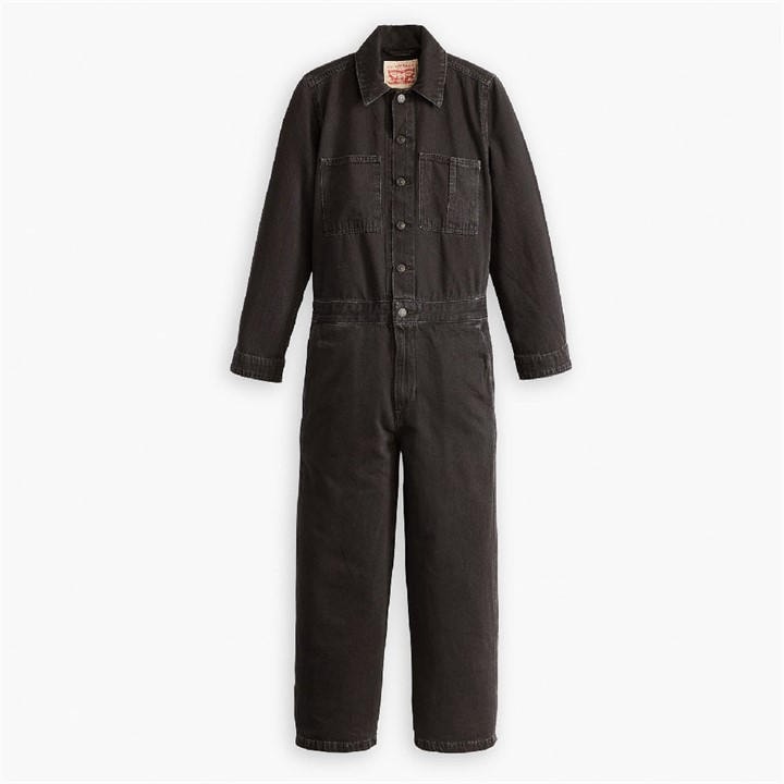 Levis Women's Black Iconic Stop Flaxing  Jumpsuit in Size 8, Sports Direct