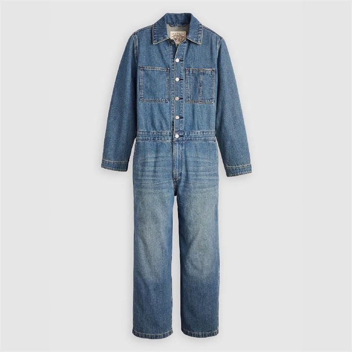 Levis Women's Blue Iconic Stop Flaxing  Jumpsuit in Size 12, Sports Direct