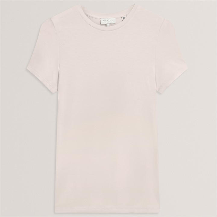 Ted Baker Women's Pink Plain Fitted Tee in Size 6, Sports Direct