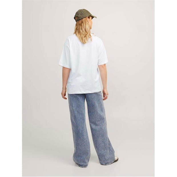Bright White - JJXX - Andrea Loose Logo T-Shirt Ladies
