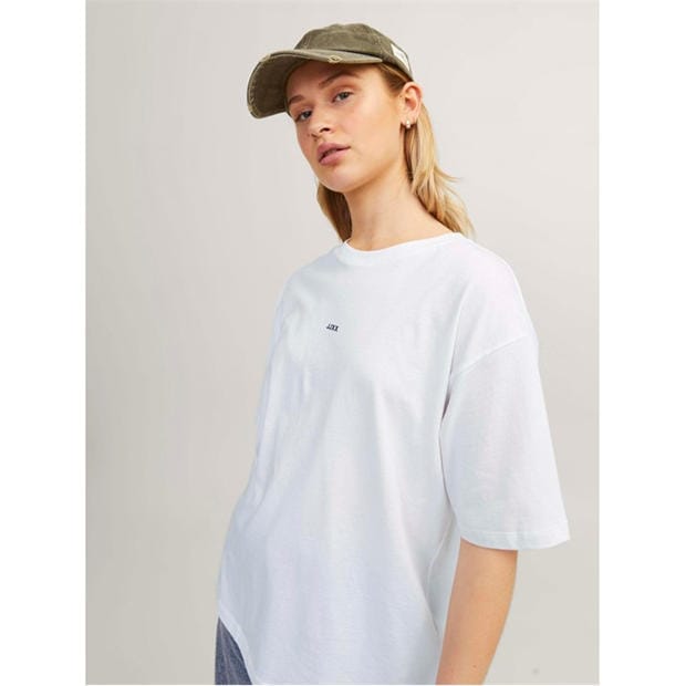 Bright White - JJXX - Andrea Loose Logo T-Shirt Ladies
