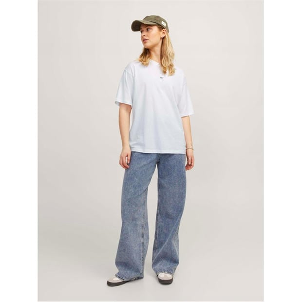 Bright White - JJXX - Andrea Loose Logo T-Shirt Ladies