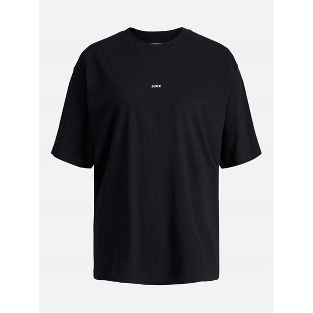 Black - JJXX - Andrea Loose Logo T-Shirt Ladies