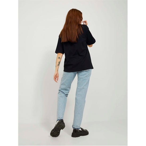 Black - JJXX - Andrea Loose Logo T-Shirt Ladies