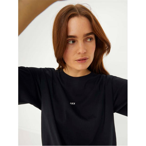 Black - JJXX - Andrea Loose Logo T-Shirt Ladies