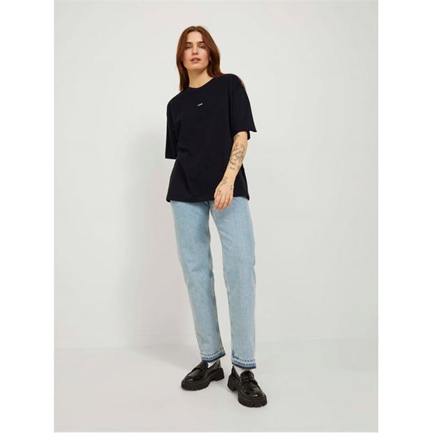 Black - JJXX - Andrea Loose Logo T-Shirt Ladies