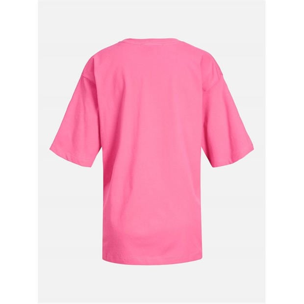 Carmine Rose - JJXX - Andrea Loose Logo T-Shirt Ladies