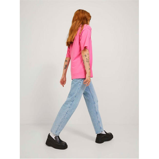 Carmine Rose - JJXX - Andrea Loose Logo T-Shirt Ladies