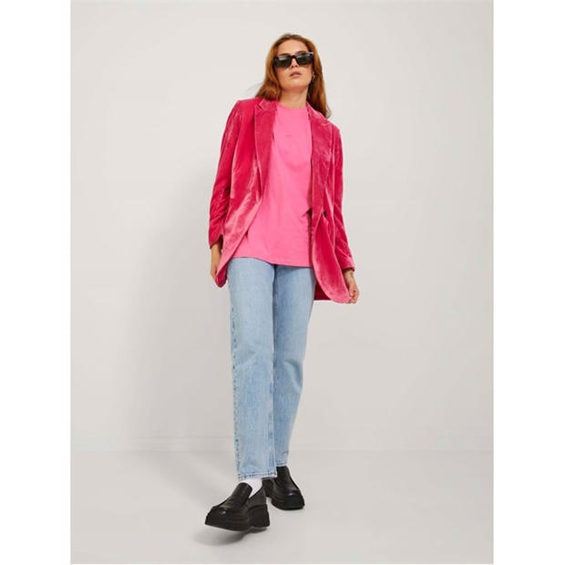 Carmine Rose - JJXX - Andrea Loose Logo T-Shirt Ladies