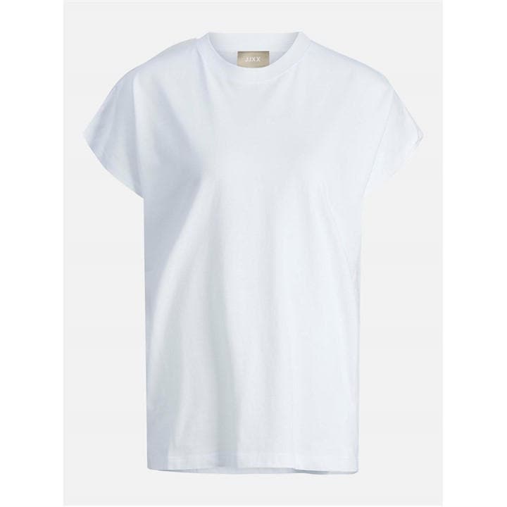 Jjxx Women's White Jack Astrid Boxy Sleeveless T-Shirt in Size 8, Sports Direct